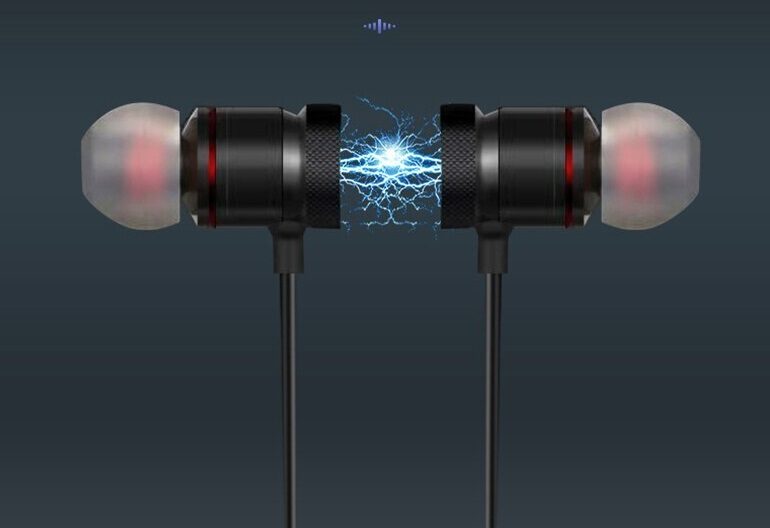 Belaidės Bluetooth ausinės su magnetais