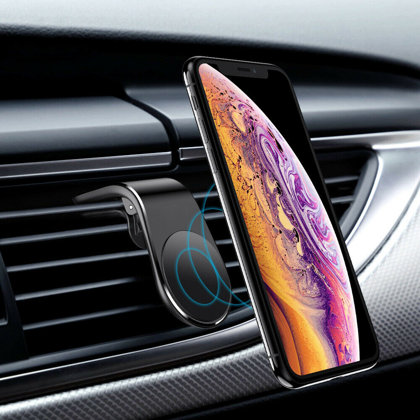Magnetic air vent phone holder